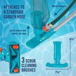 Deluxe Swimming Pool Maintenance Kit with Vacuum & Brush