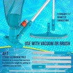 Deluxe Swimming Pool Maintenance Kit with Vacuum & Brush