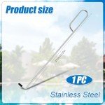 Stainless Steel Pool Skimmer Basket Tool – 14.57in
