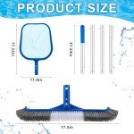 3-Piece Pool Cleaning Kit with Telescopic Pole