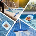 3-Piece Pool Cleaning Kit with Telescopic Pole