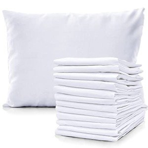 White Percale Pillow Case Set - 12 Pack