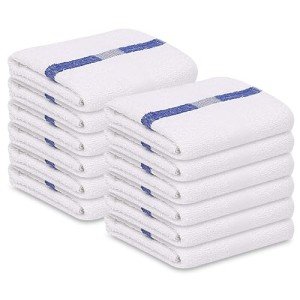 Bulk White Bath Towels (22x44 inches, 12 pack)
