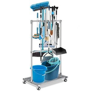 Broom Holder Organizer with 10 Racks