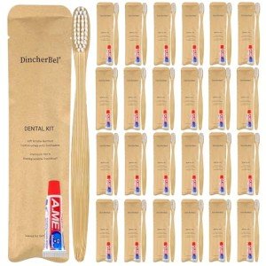Disposable Travel Toothbrush Kit - 50 Pack