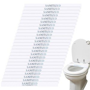 Sanitized Toilet Seat Bands - 3000 Pcs