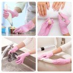 Pink Disposable Gloves, Powder-Free, 100-ct Box