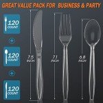 Heavy-Duty Disposable Plastic Cutlery Set, 360 Count