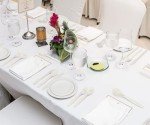 Biodegradable Dinnerware Set with Extra Long Utensils