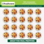 Biodegradable 16 oz. Disposable Paper Bowls - 125 Pack