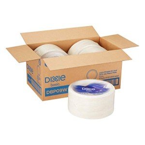 Dixie Basic 8.5" Lightweight White Paper Plates