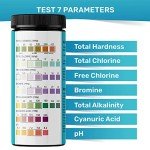 7-in-1 Pool Test Strips for Accurate Water Testing