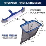 Professional Pool Skimmer Net and Brush Kit