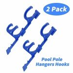 2 Pack Pool Pole Hanger Hooks for Maintenance