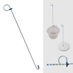 Knee Saver Pool Tool: Skimmer & Test Strip Holder