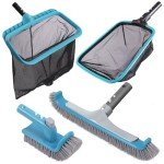 Deluxe Swimming Pool Cleaning Kit with Brush Heads