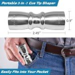 3-in-1 Pool Cue Tip Shaper and Repair Tool