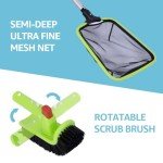 Deluxe Pool Cleaning Kit with Skimmer and Brushes