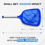 EcoNour Skimmer Net with Pole for Easy Pool Cleaning