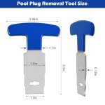 Pool Plug Removal Tool with Comfortable Handle