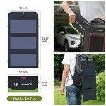 ALLPOWERS 21W Solar Charger with 10000mAh Power Bank