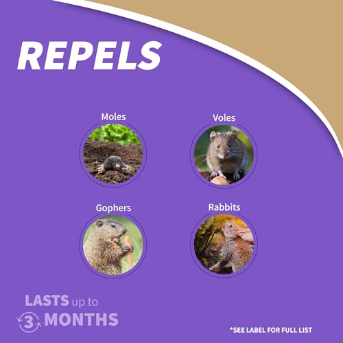 Natural Mole & Vole Repellent Granules, 10 lbs