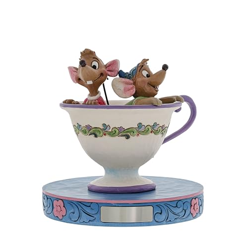 Disney Traditions Cinderella Jaq & Gus Teacup Figurine