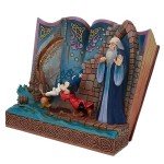 Enesco Disney Traditions by Jim Shore Fantasia Sorcerer Mickey Story Book Figurine, 6.75 Inch, Multicolor