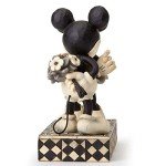 Disney Traditions by Jim Shore Black & White Mickey & Minnie Mouse Stone Resin Figurine, 6”