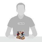 Enesco Disney Traditions Collection by Jim Shore Mickey and Minnie Mouse Kissing Figurine- Resin Hand Crafted Painted Collectible Disney Figurines Decorative Home Decor Statue, 6.5 Inch