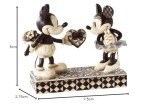 Disney Traditions by Jim Shore Black & White Mickey & Minnie Mouse Stone Resin Figurine, 6”