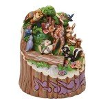 Enesco Jim Shore Disney Traditions Carved by Heart Bambi Forest Friends Figurine, 7.75 Inch, Multicolor