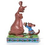 Enesco Jim Shore Disney Traditions Winnie The Pooh Roo Giving Kanga Flowers Figurine, 6 Inch, Multicolor