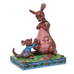 Enesco Jim Shore Disney Traditions Winnie The Pooh Roo Giving Kanga Flowers Figurine, 6 Inch, Multicolor