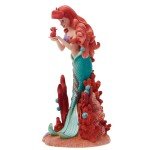 Enesco Disney Showcase Botanical The Little Mermaid Ariel Holding Sebastian Figurine, 8 Inch, Multicolor