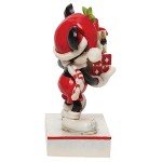 Enesco Jim Shore Disney Traditions Mickey Mouse Holding Stacked Presents Figurine, 4.5 Inch, Multicolor