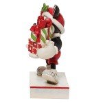 Enesco Jim Shore Disney Traditions Mickey Mouse Holding Stacked Presents Figurine, 4.5 Inch, Multicolor