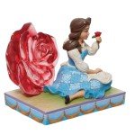 Enesco Jim Shore Disney Traditions Belle Clear Rose Figurine 6 Inch Multicolor