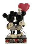 Enesco Jim Shore Disney Traditions Mickey and Minnie Mouse Heart Figurine, 7.25 Inch, Multicolor
