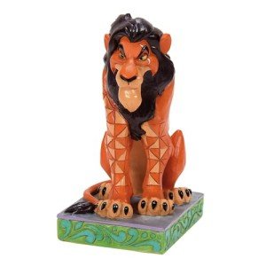 Enesco Disney Traditions by Jim Shore The Lion King Scar Figurine, 4.25 Inch, Multicolor