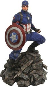 DIAMOND SELECT TOYS Marvel Premier Collection: Avengers Endgame Captain America Statue,Multicolor