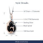Disney Villain Maleficent Inspired Necklace Pendant
