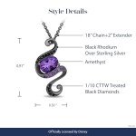 Enchanted Disney Ursula Amethyst Pendant Necklace