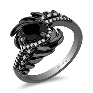 Enchanted Disney Maleficent Wings Sterling Silver Ring