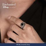 Enchanted Disney Maleficent Wings Sterling Silver Ring