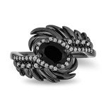 Enchanted Disney Maleficent Wings Sterling Silver Ring