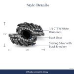 Enchanted Disney Maleficent Wings Sterling Silver Ring