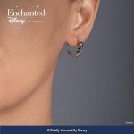 Maleficent Diamond Earrings in Sterling Silver