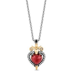 Disney Evil Queen Pendant in Gold and Silver