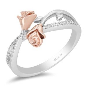 Enchanted Disney 14K Rose Gold Belle Ring